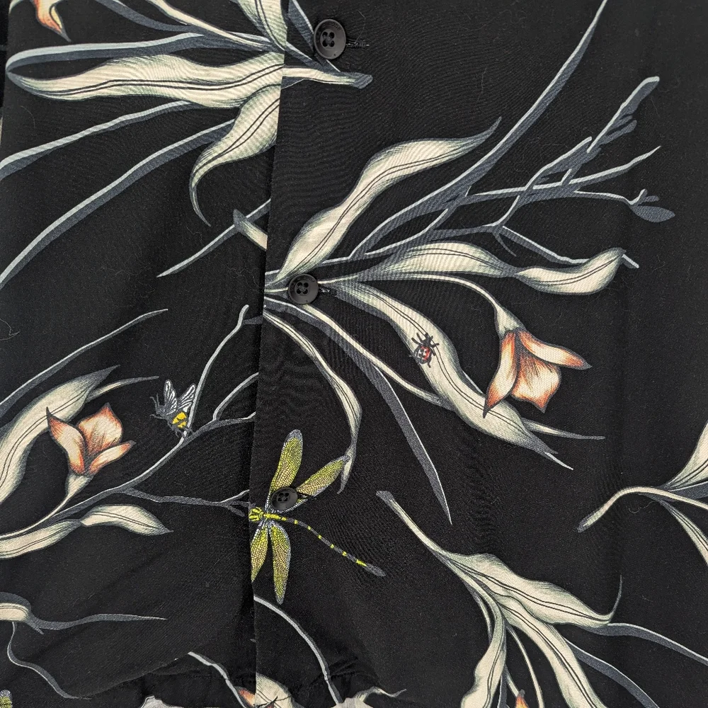 Rag & Bone Men's Avery Graphic Camp Shirt Size XL - Picture 7 of 8